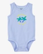 Baby Chillest Lil Bro Sleeveless Bodysuit - Blue