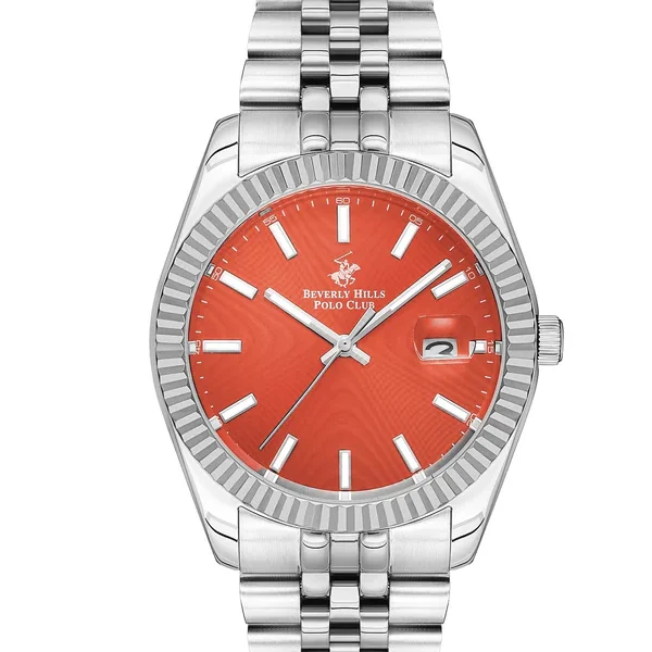 men’s 41 mm silver analog stainless steel watch – bp3018x.301