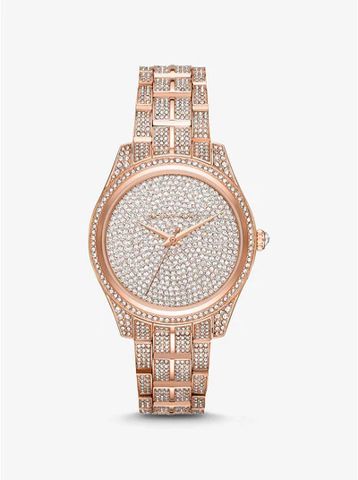 lauryn rose gold tone women's watch mk3931