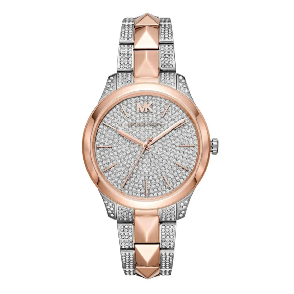 Runway mercer two tone women's watch mk6716