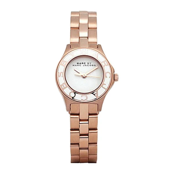 Small blade silver women’s rose gold logo watch mbm3076