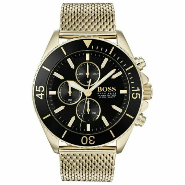 Yellow stainless steel men's watch 1513703